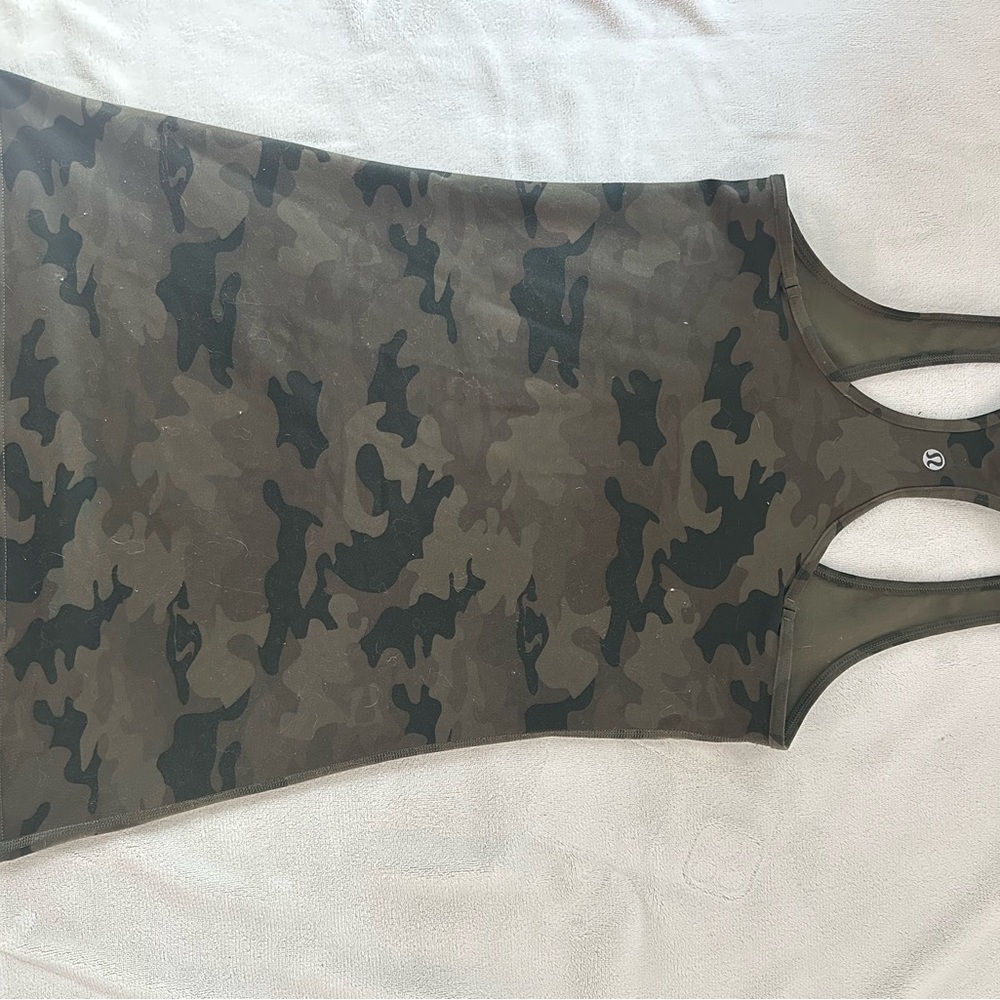 Camo racer back lululemon tank